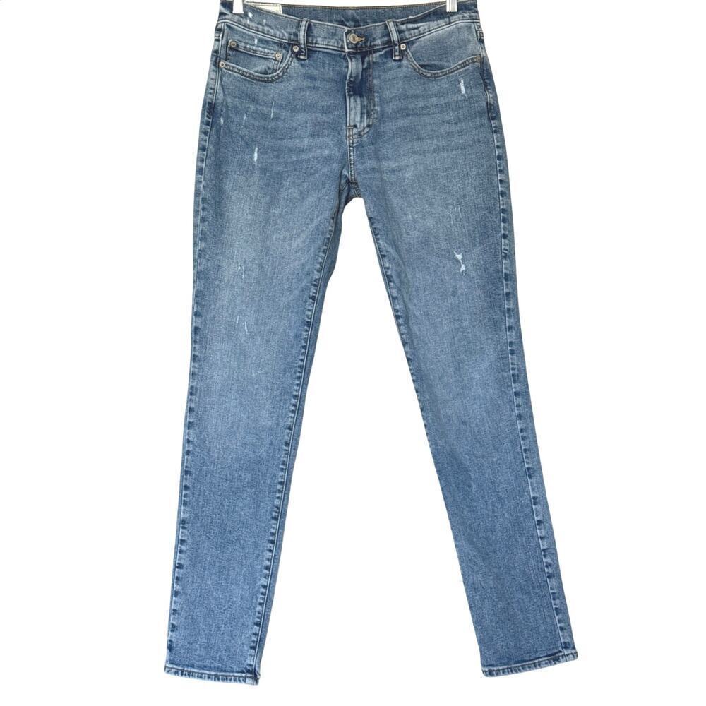 Abercrombie & Fitch Men’s 33x34 Athletic Skinny Stretch Jeans Medium Wash EUC - Picture 1 of 9